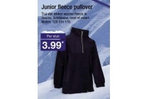 junior fleece pullover