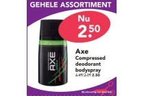 axe compressed deodorant bodyspray