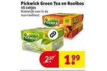 pickwick green tea en rooibos en euro 1 99