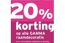 gamma raamdecoratie