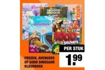 frozen avengers of good dinosaur kleurboek