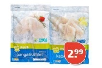 plus pangasius of kabeljauwfilet