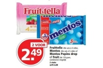 fruitella mentos mentos popins drop of fruit