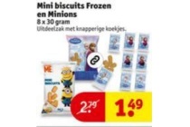 mini biscuits frozen en minions