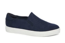 blauwe slip on slangenprint