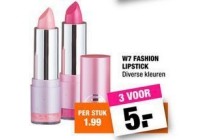 w7 fashion lipstick