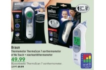 braun thermometer thermoscan 7 oorthermometer of no touch voorhoofdthermometer