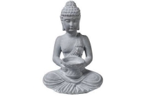 stenen boeddha kandelaar