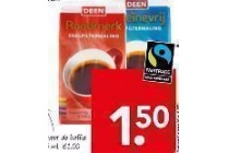 deen snelfilter koffie