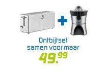 ontbijtset electrolux broodrooster en citruspers