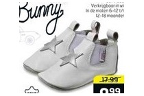 funny bunny leren slofjes