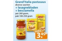 grand italia pastasaus lasagnebladen besciamella