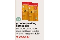 grootverpakking koffiepads