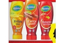 remia curry fritessaus mayonaise mosterdsaus of tomatenketchup