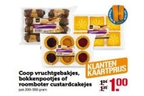 coop vruchtgebakjes bokkenpootjes of roomboter custardcakejes