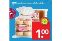 deen roomboter tongen of eiercakejes