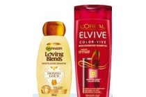 garnier loving blends of l oreal elvive shampoo of conditioner