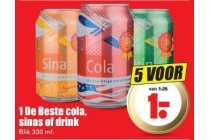 1 de beste cola sinas of drink