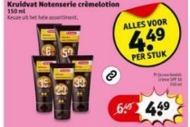 kruidvat notenserie cremelotion