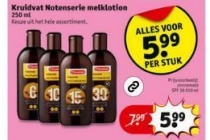 kruidvat notenserie melklotion