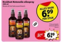 kruidvat notenserie oliespray