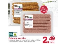 chipolata worstjes