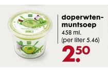 doperwten muntsoep hema