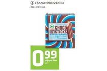 chocosticks vanille