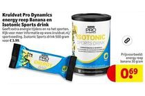 kruidvat pro dynamics energy reep banana en isotonic sports drink