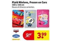 plaid minions frozen en cars