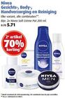 nivea gezichts body handverzorging en reiniging