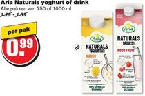 arla naturals yoghurt of drink