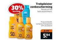 trekpleister zonbescherming