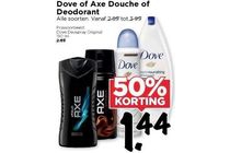 dove of axe douche of deodorant