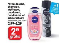 nivea douche shampoo stylinggel deodorant handcreme of scheerschuim