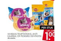 whiskas temptations anti haarbal of pedigree dentastix