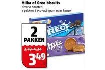 milka of oreo biscuits