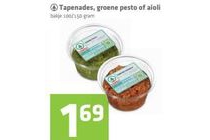 tapenades groene pesto of aioli