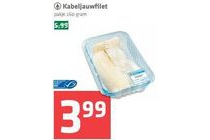 spar kabeljauwfilet