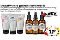 kruidvat originals gezichtsmasker en huidolie