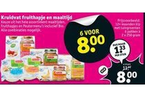 kruidvat fruithapje en maaltijd