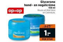 glycerona hand en nagelcreme 150 ml nu voor 1 euro