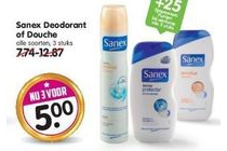 sanex deodorant of douche