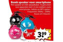 bomb speaker voor smartphone