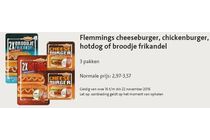 flemmings cheeseburger chickenburger hotdog of broodje frikandel
