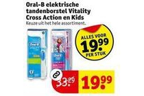 oral b elektrische tandenborstel vitality cross action en kids