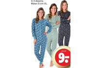 dames pyjama jumpsuit