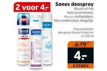 sanex deospray 2 stuks voor eur4