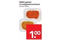 deen gehakt of sategehaktschnitzels