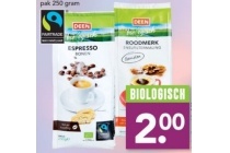 deen biologische koffie